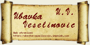 Ubavka Veselinović vizit kartica